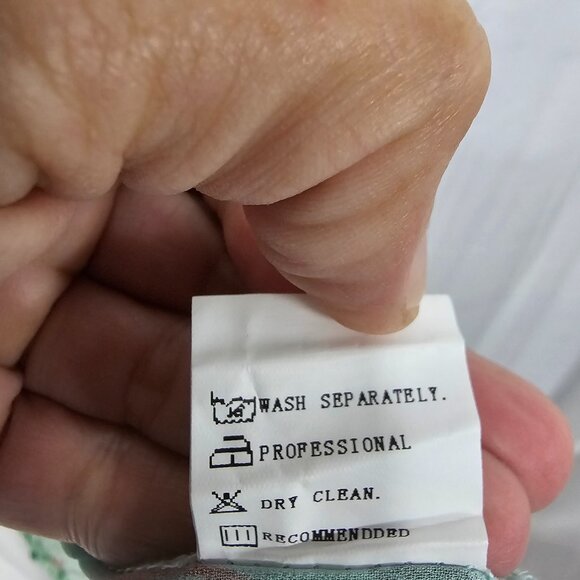 Misslook Blouse Boho Festival Green Floral Cottage Retro Hippie M - Picture 11 of 12